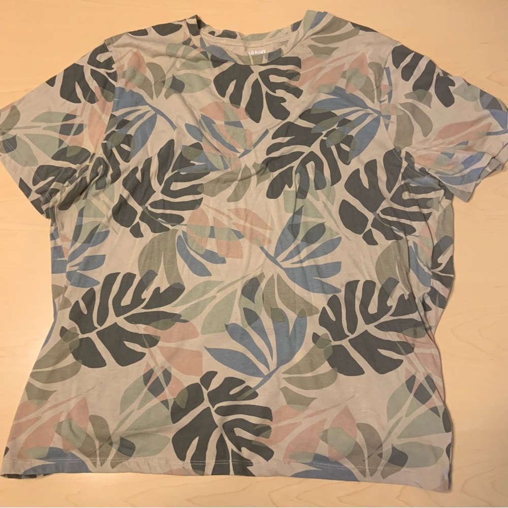 🏝️Soft-Wash Printed Crew-Neck T-Shirt, XXL!!